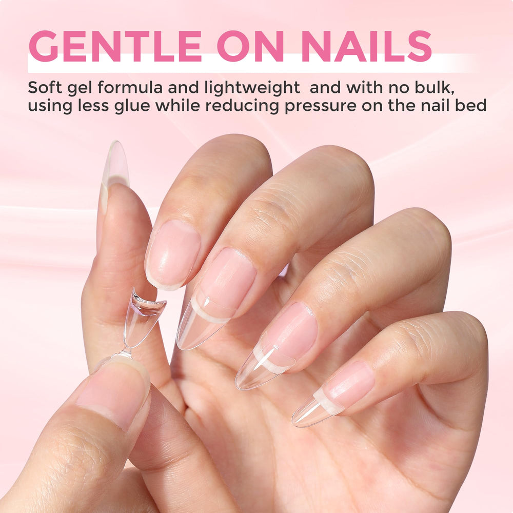 Luckyfairy demonstration of soft gel bending resiliently for comfortable wear benefit