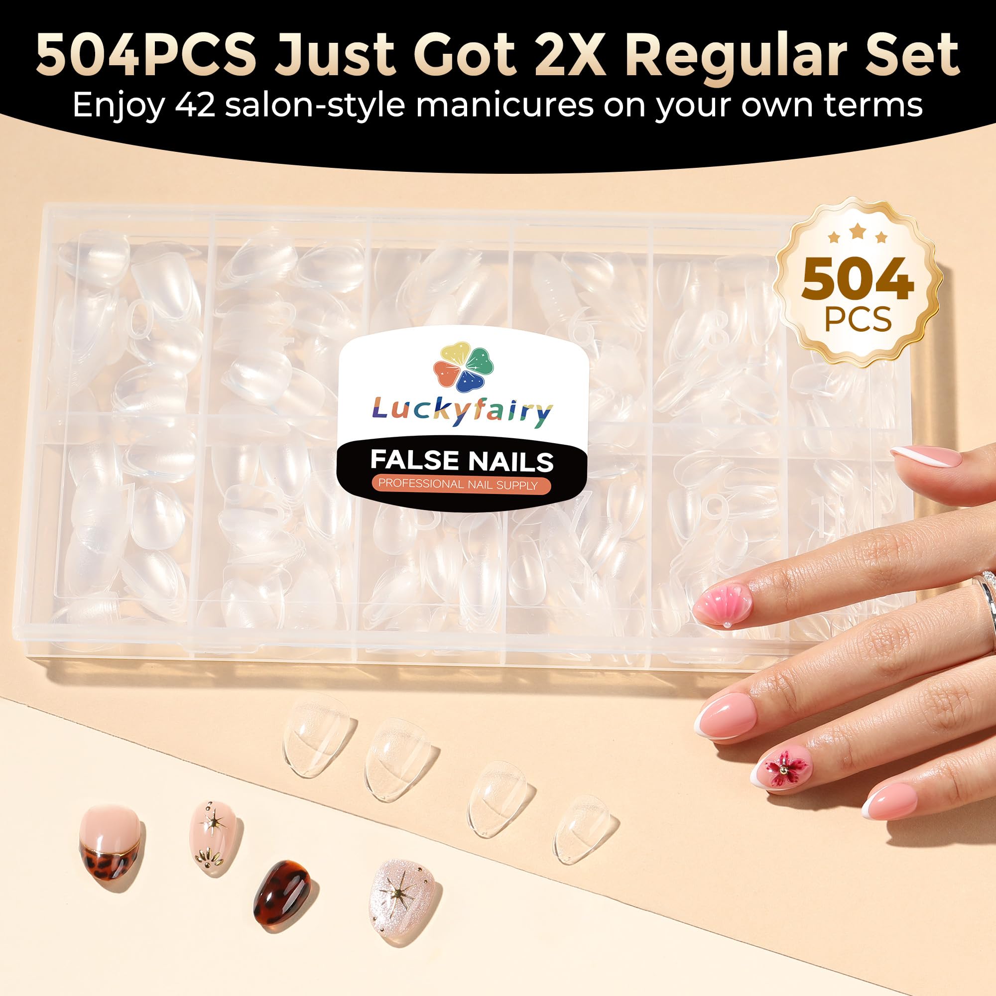 Luckyfairy soft gel tip bending to show flexibility and durability