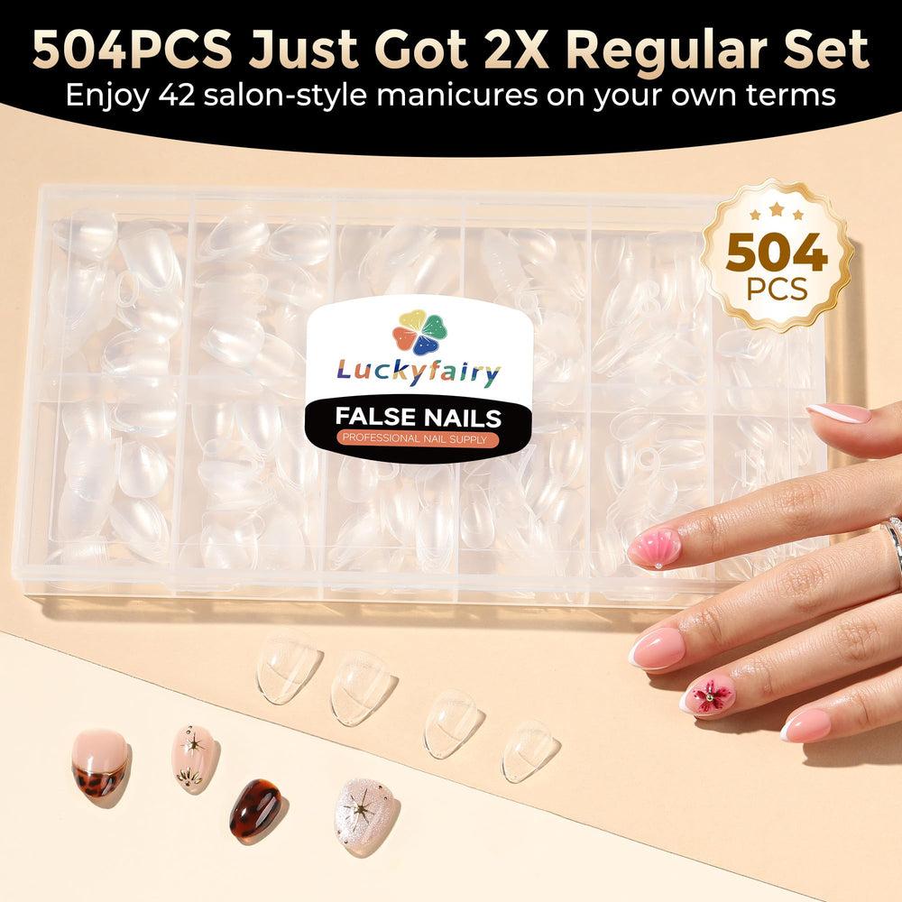 Luckyfairy soft gel tip bending to show flexibility and durability