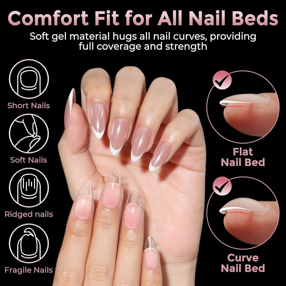 luckyfairy flexible soft gel tip bent to show durability benefit
