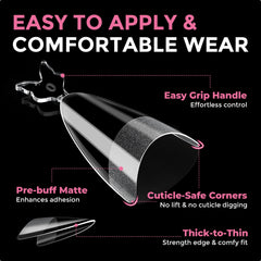 Luckyfairy profile view showing thicker front and thin back for strength benefit