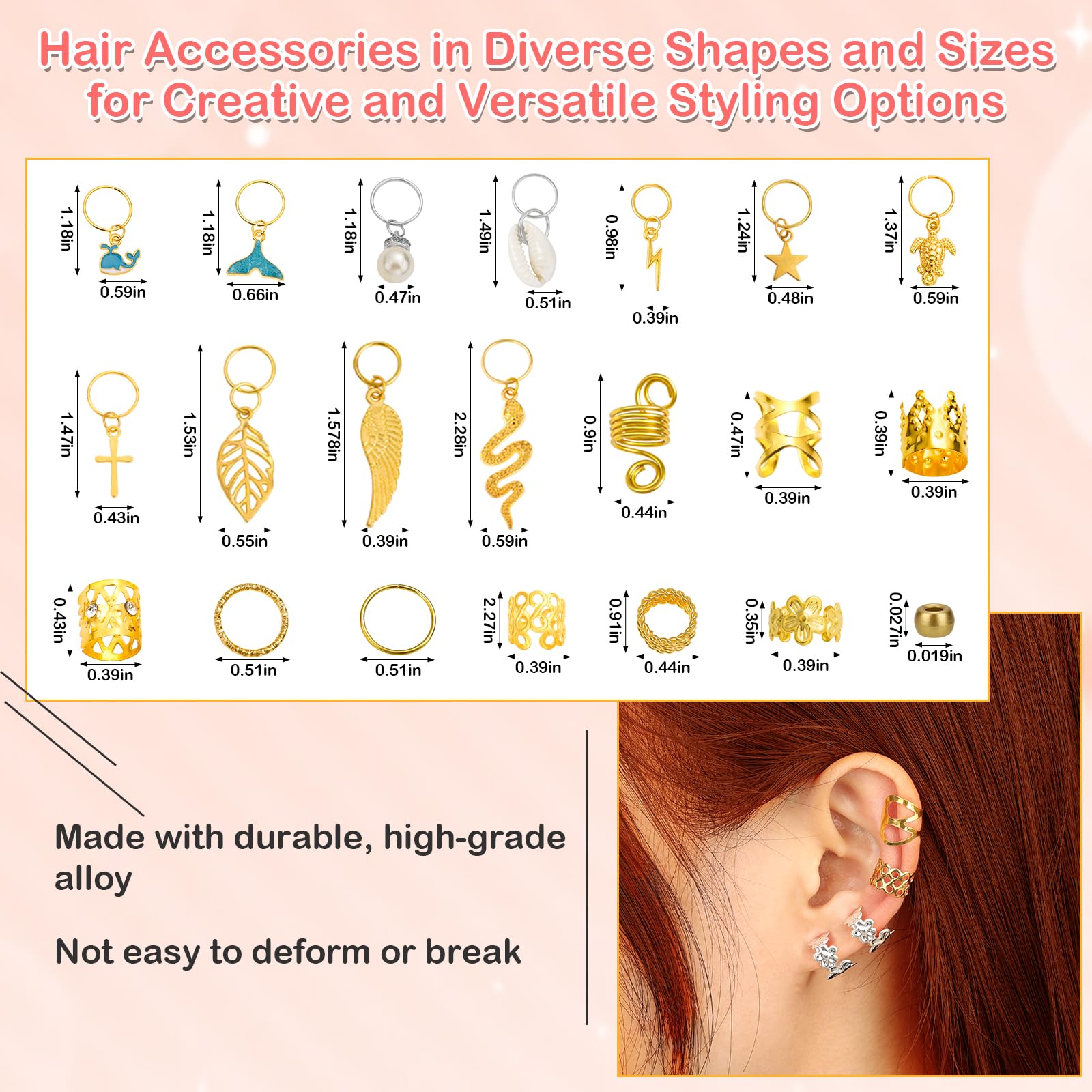 Lucomb arranged cuffs and rings displaying style variety for creative styling