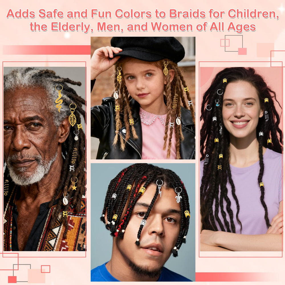 Lucomb wearable styling pictured at festival demonstrating standout hair decoration