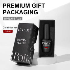 L'UGX gel texture swipe revealing high pigment and streak-free coverage benefit