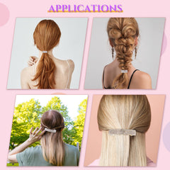 Luinabio elastic ponytail holder close view highlighting stretch and secure hold