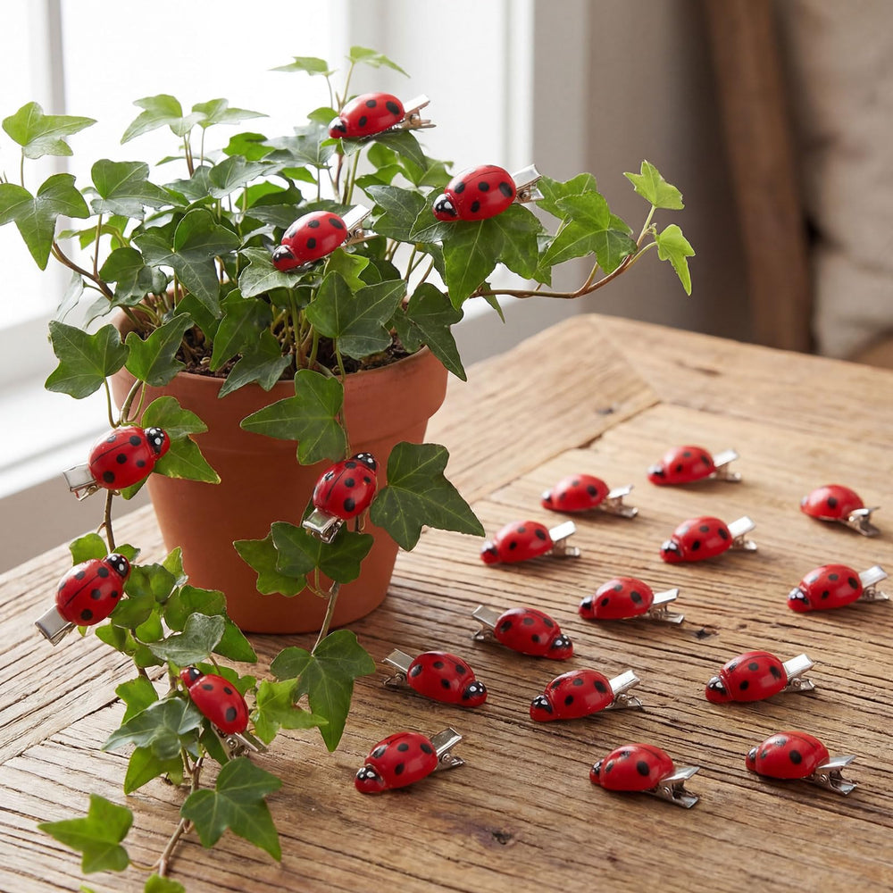 luinabio ladybug clips arranged as a gift showcasing shareable set