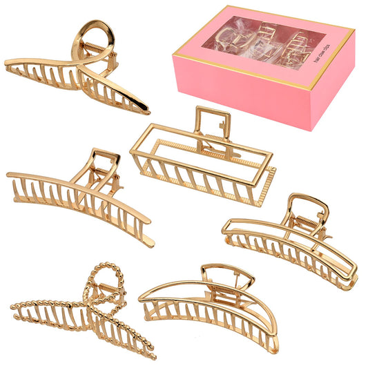 LUKACY front packaging showing six gold metal clips and organized set benefit