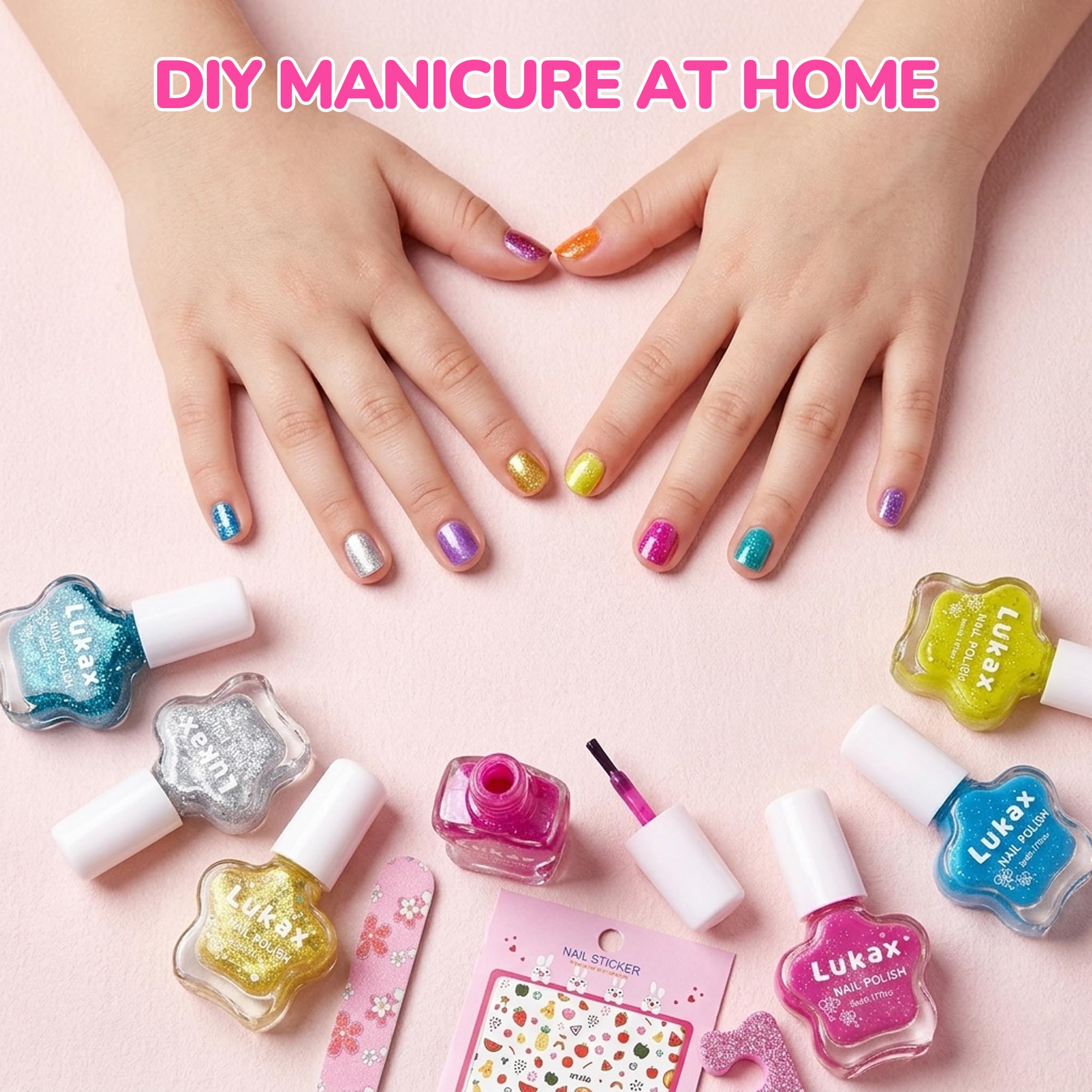 lukax nail stickers sheet displayed for quick decorative use