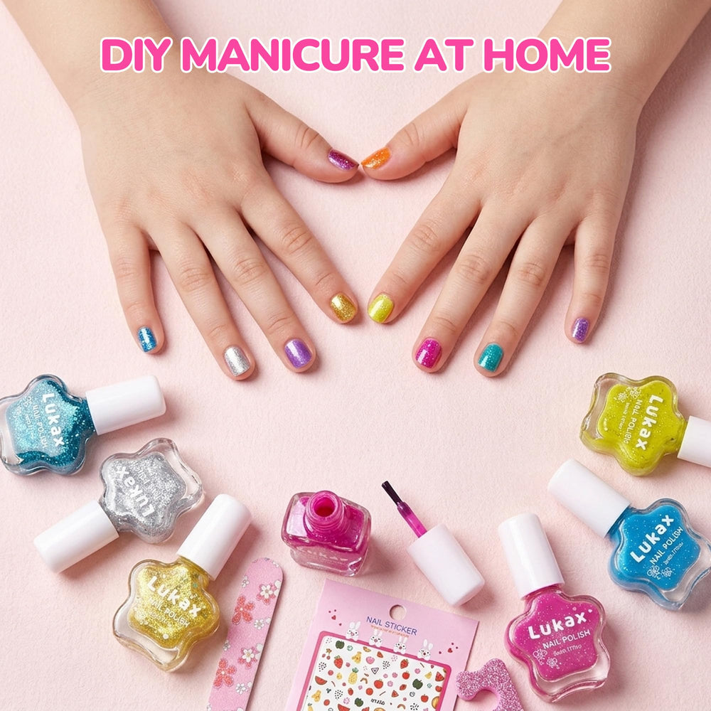 lukax nail stickers sheet displayed for quick decorative use