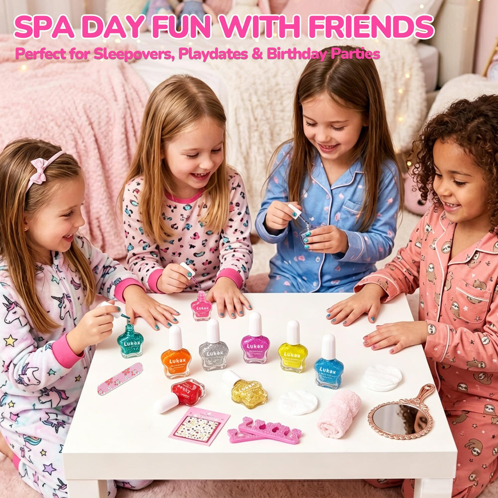 lukax toe separators and nail file arranged for easy pedicure