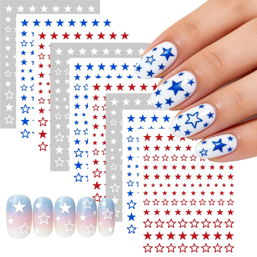 lukedons front sheet display showing nine red white blue star sheets for easy selection and planning