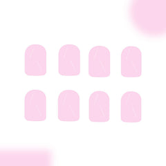 Lukmexor application step with person pressing nail on to show easy at-home placement