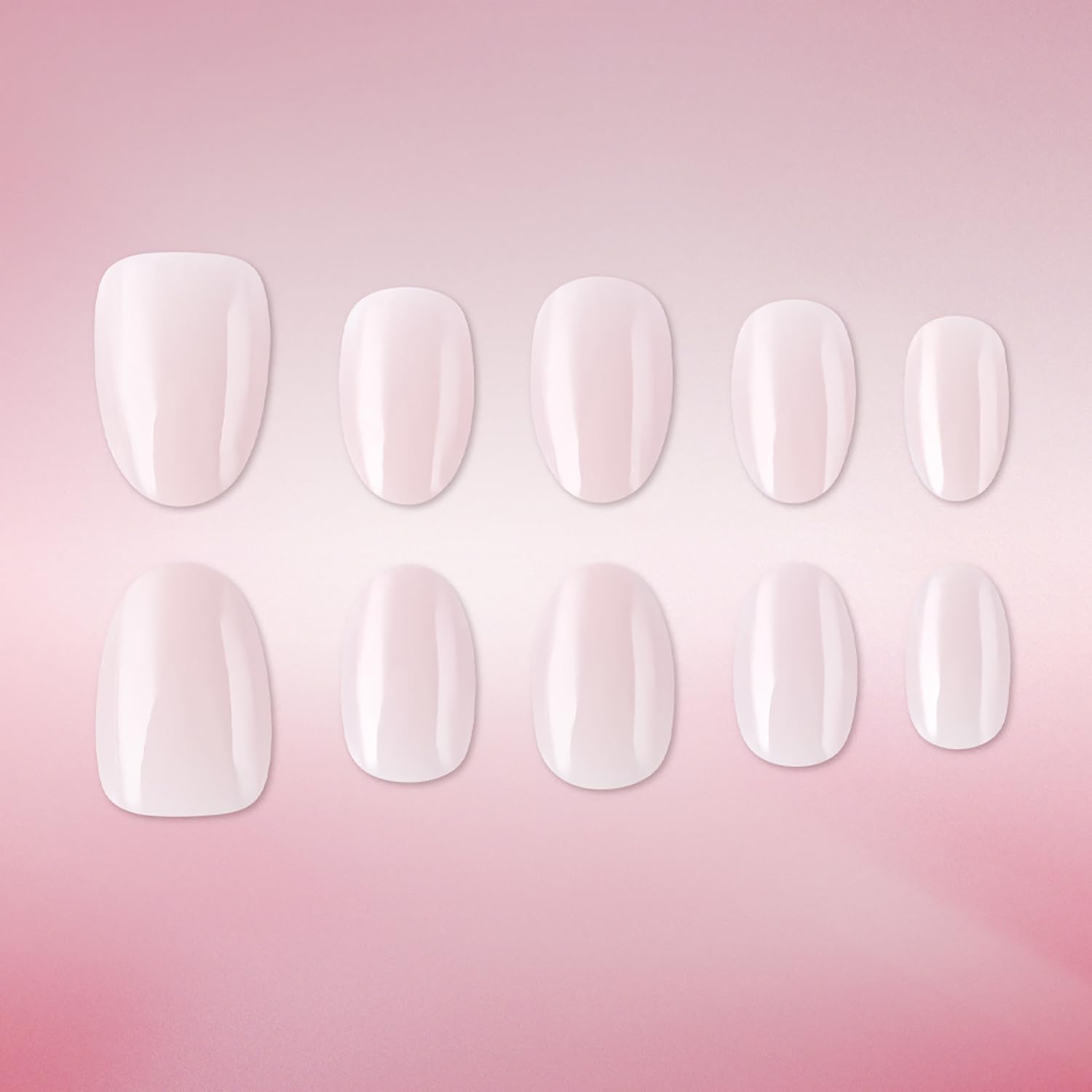 Lukmexor nails on hand styled for daily wear showing natural short oval elegance