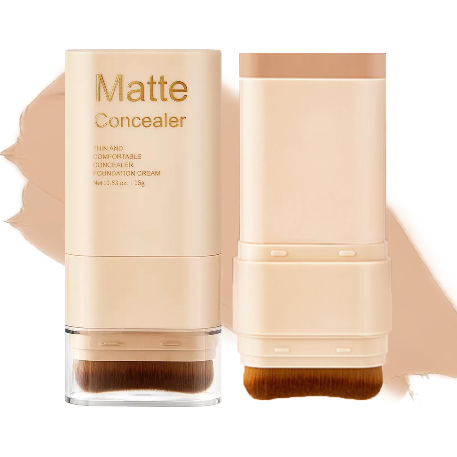 Lulesi foundation stick front packaging showing product and shade