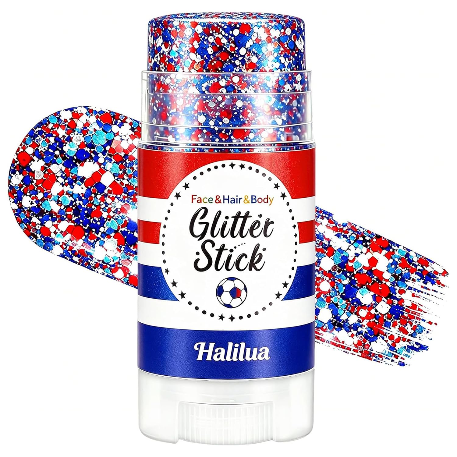 Lulesi front packaging showing red white and blue stick and patriotic design for clear product ID and appeal