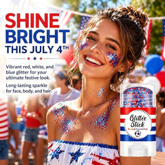 Lulesi glitter at hair roots and braid illustrating durable shine and quick hairstyle enhancement benefit