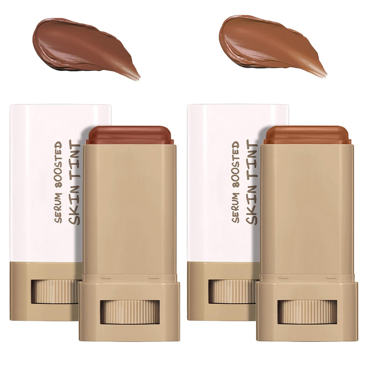 Lulesi front packaging showing compact beauty balm stick and label benefit
