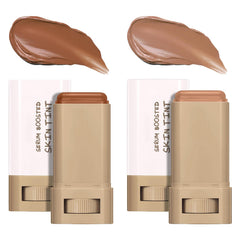 Lulesi front view of skin tint stick showing compact design and SPF benefit