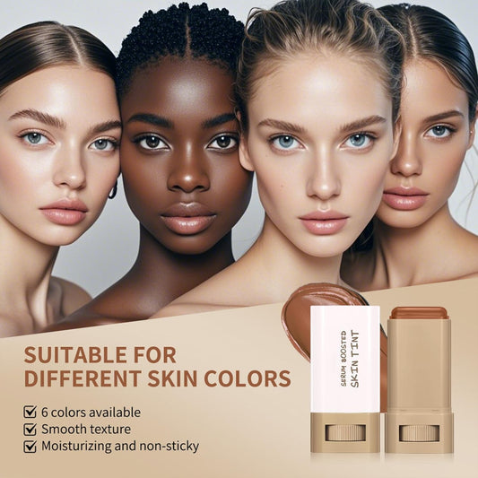 Lulesi stick uncapped texture swirl showing creamy melt-in formula for smooth blending