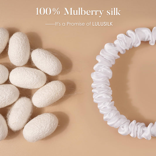 LULUSILK close-up of mulberry silk texture highlighting soft, low-friction surface