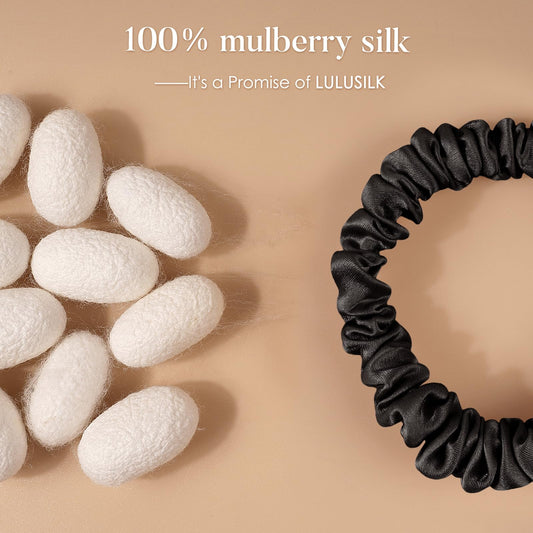 LULUSILK close-up of mulberry silk texture highlighting smooth fabric for reduced friction