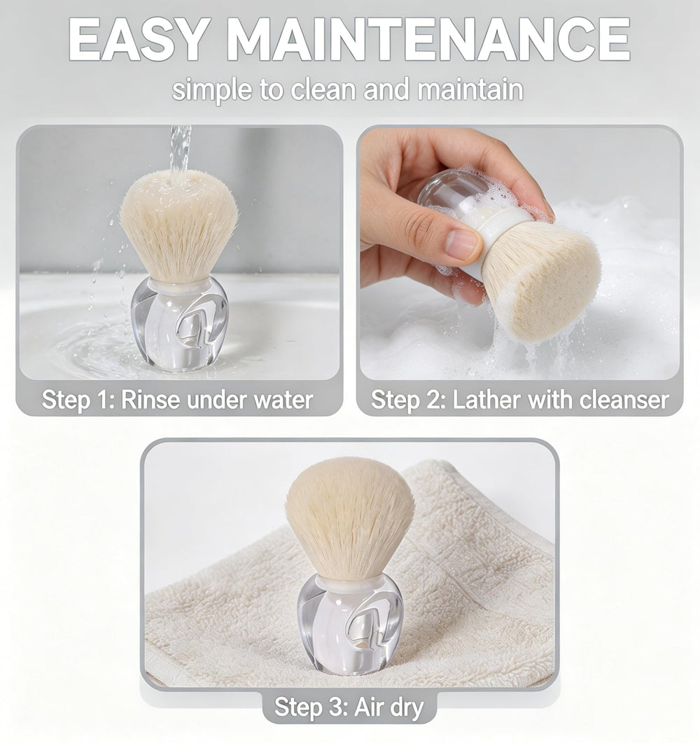 Lumcrissy brush used as makeup tool applying blush evenly for smooth finish