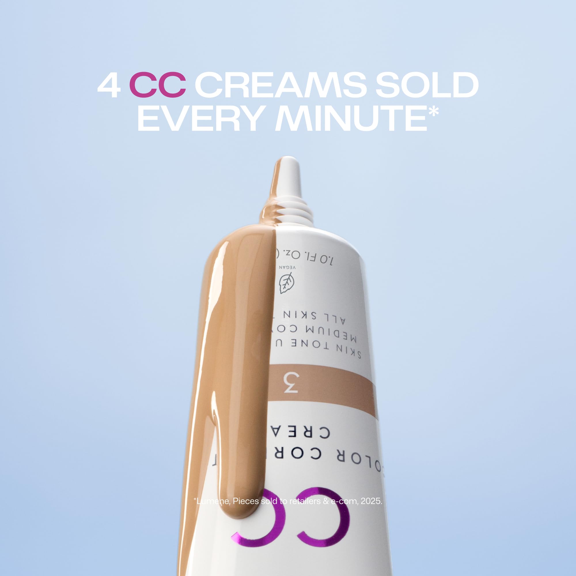 Lumene CC Cream on bathroom counter in morning routine showing quick application benefit