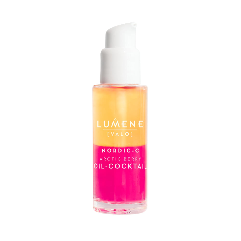 Lumene bottle front view showing Nordic-C label and brightening benefit