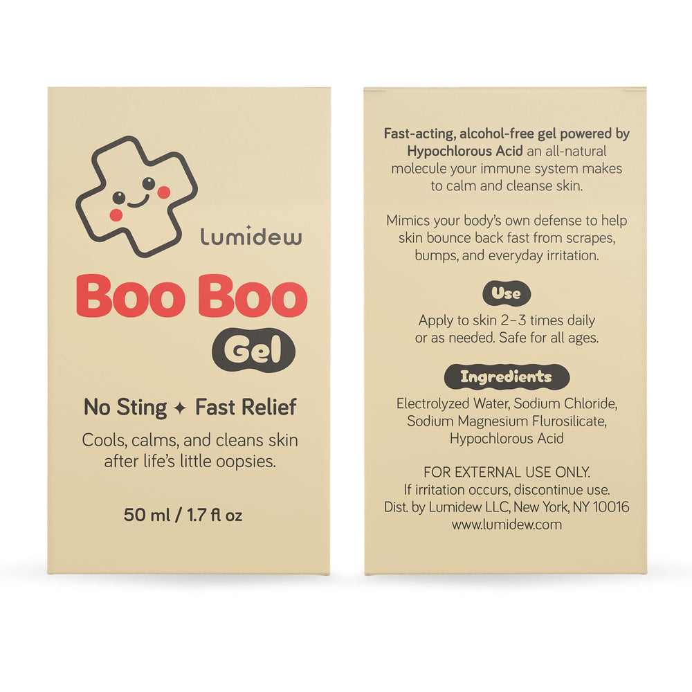 Lumidew Boo Boo Gel gel texture close-up demonstrating cooling consistency
