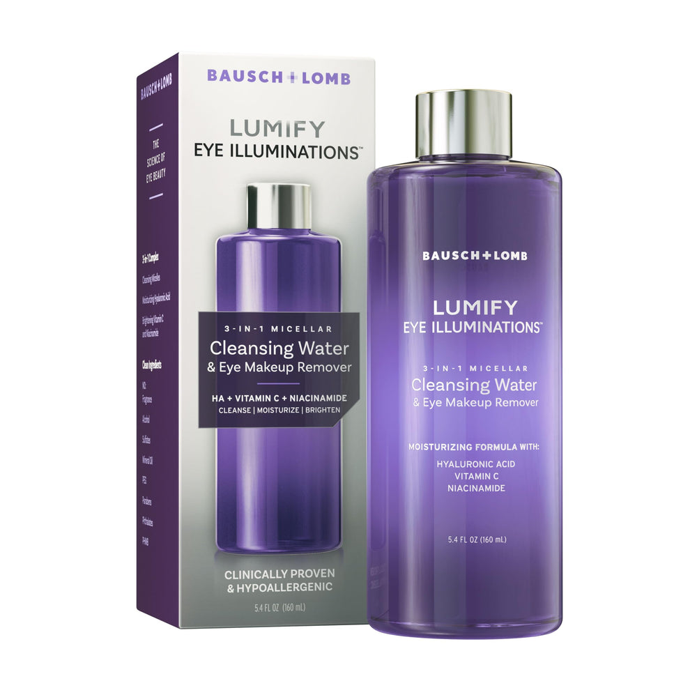 LUMIFY front packaging showing bottle and label, gentle cleansing benefit