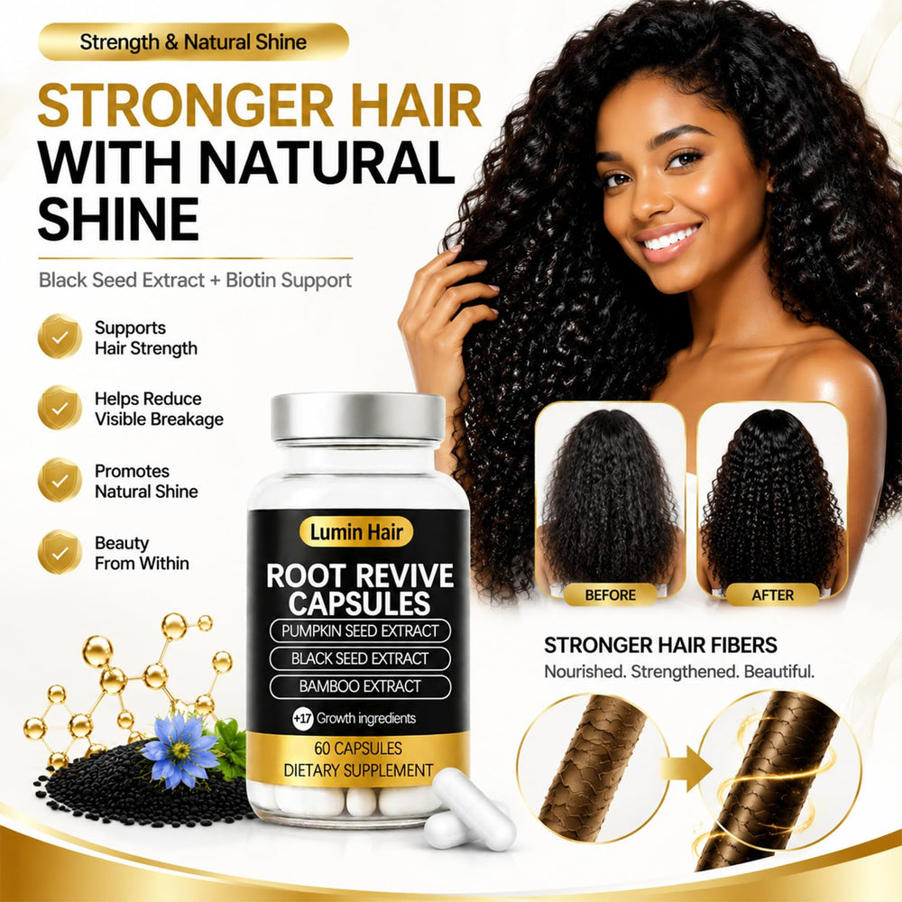 Lumin Hair capsule close-up texture detail highlighting smooth finish