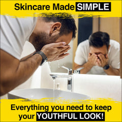 Lumin kit staged on bathroom shelf lifestyle image showing streamlined grooming routine benefits