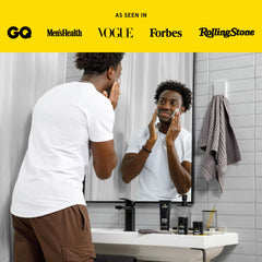 Lumin in a morning bathroom routine showing easy daily use convenience