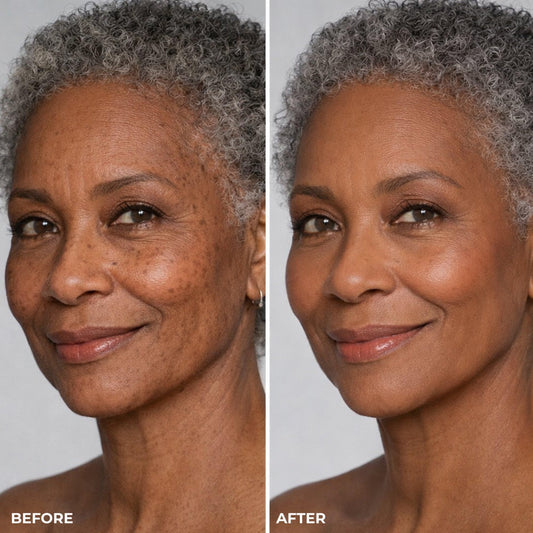 LUMINESS foundation drop closeup showing micro‑pigment texture for custom match