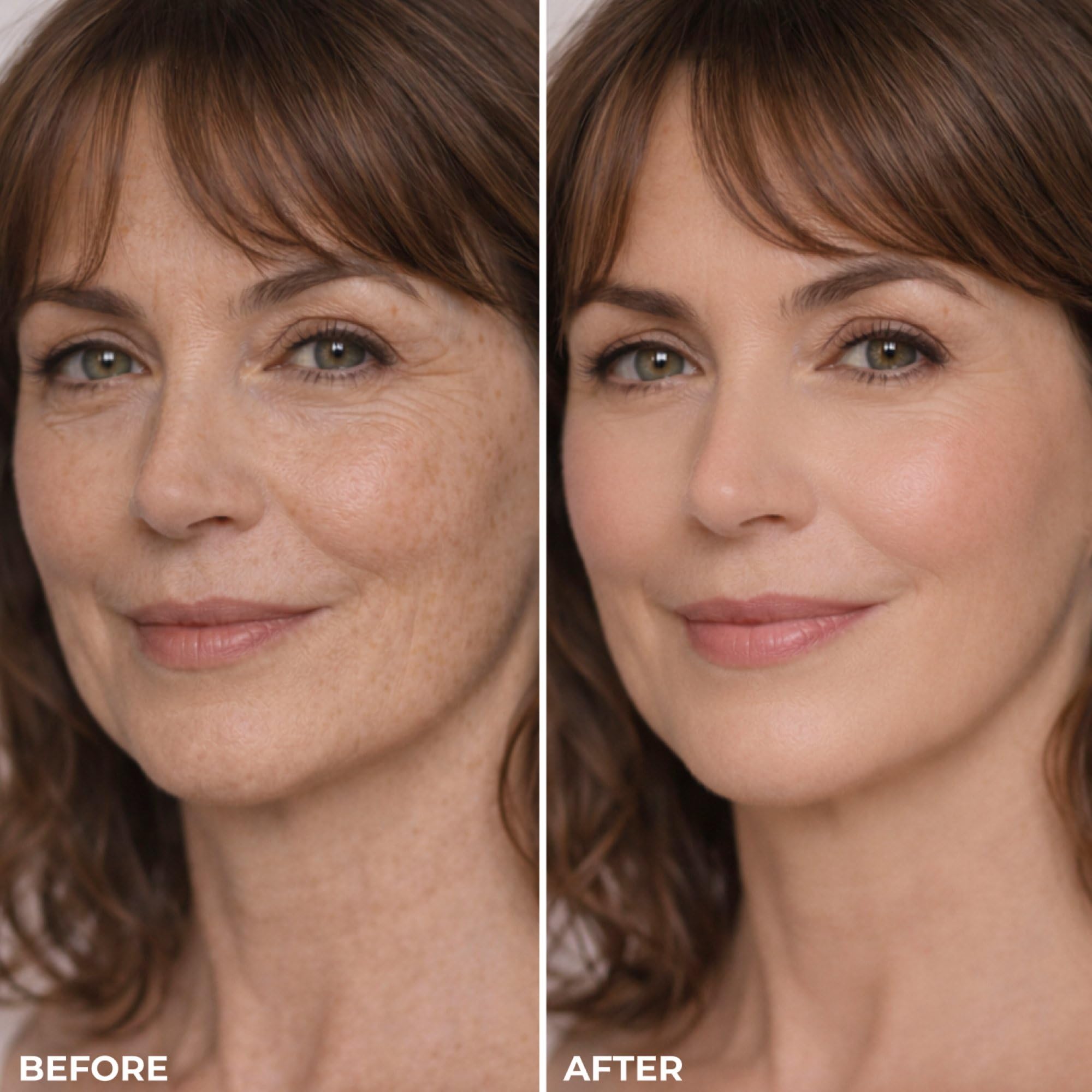 LUMINESS foundation pump detail highlighting controlled dispense and easy application