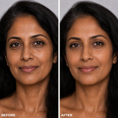 LUMINESS SPF 50 primer bottle emphasizing sun protection and smooth base