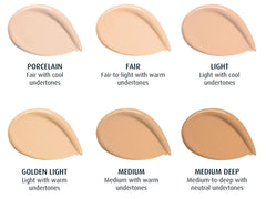 Lune+Aster applied on model demonstrating medium coverage and glow