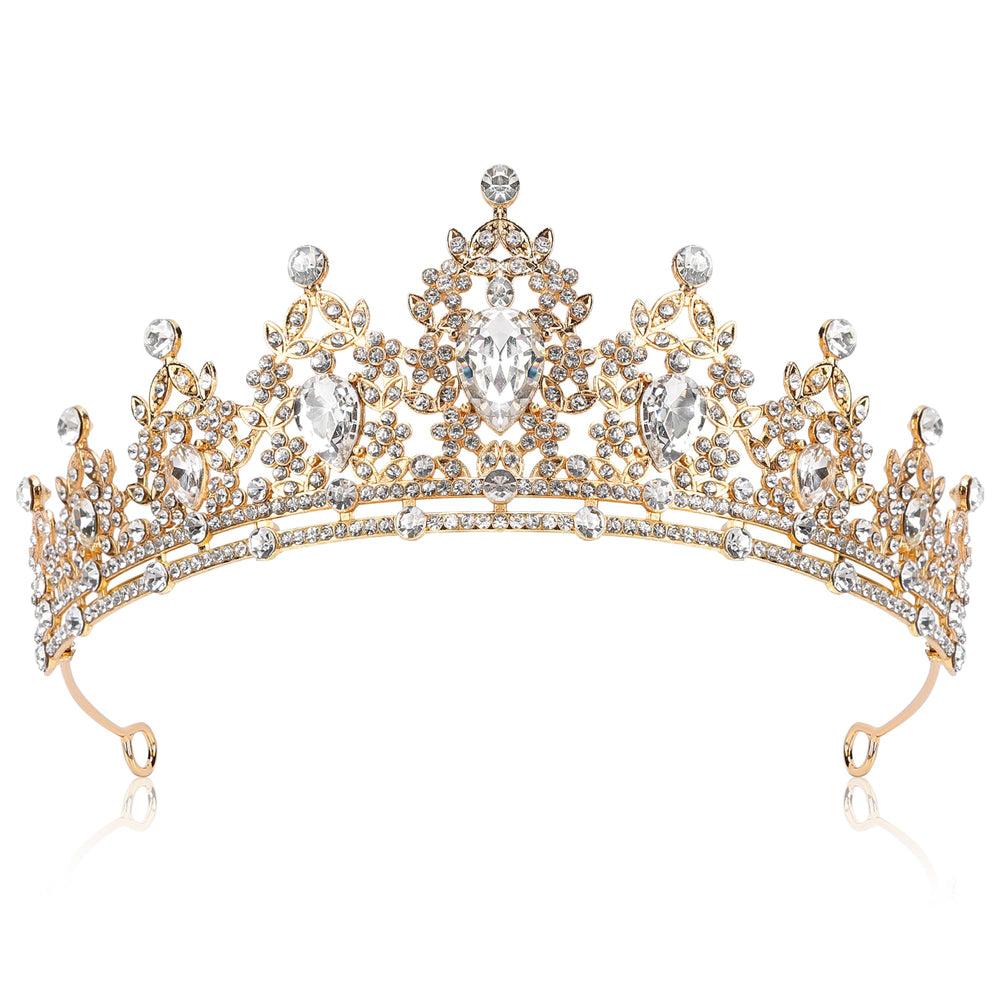 Lunimbus front view gold crown showing regal shape and lasting shine