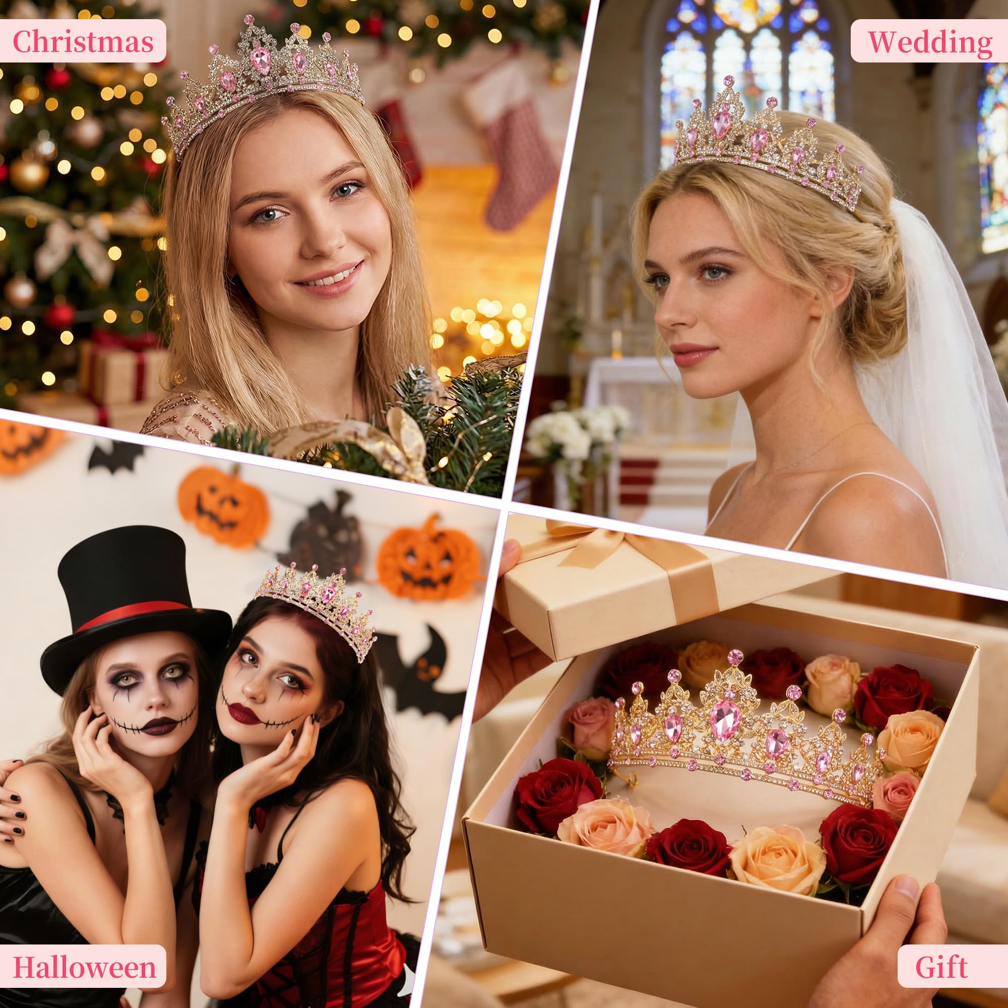 Lunimbus tiara packaged in gift pouch ready for gifting and safe storage benefit