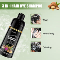 Lunory label close view listing ammonia‑free and paraben‑free benefits