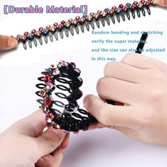 LUOLIPEYA band being bent to demonstrate durable flexible plastic