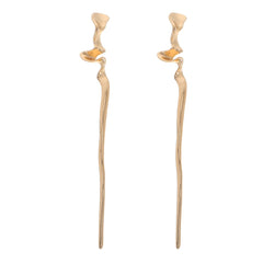 Lurrose gold chopsticks front view showcasing modern design and secure hold