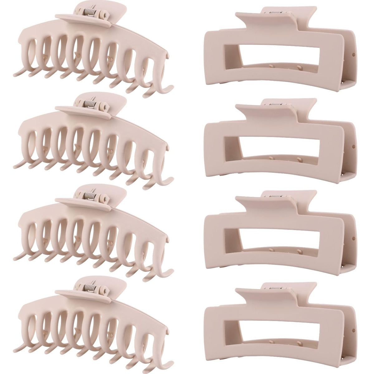 LuSeren front packaging showing eight blond banana clips and box, easy gift presentation