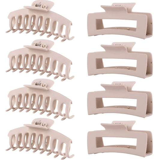 LuSeren front packaging showing eight blond banana clips and box, easy gift presentation
