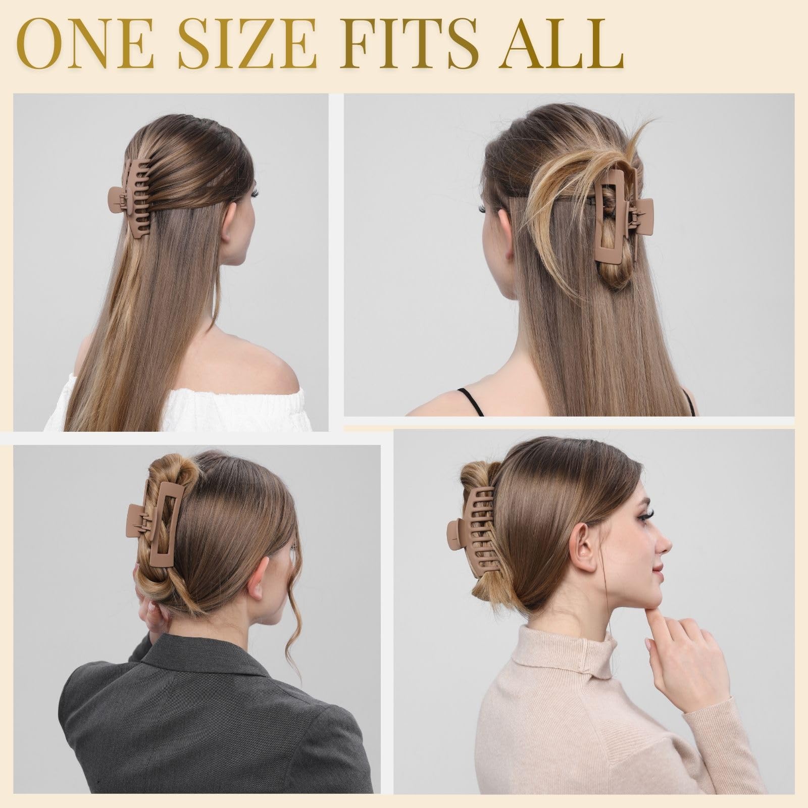 LuSeren clips held in hand to show true 4.3-inch scale and fit