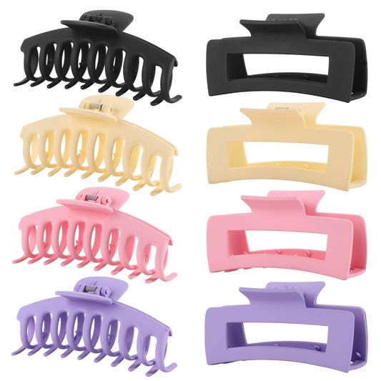 LuSeren front packaging showing all eight matte jumbo clips and colors for gifting