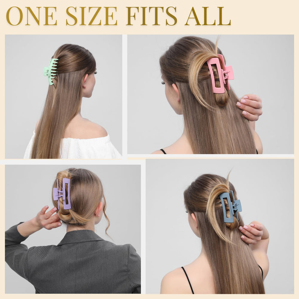 LuSeren hair clip in a half-up hairstyle showing secure, comfortable wear