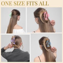 LuSeren hair clip in a half-up hairstyle showing secure, comfortable wear