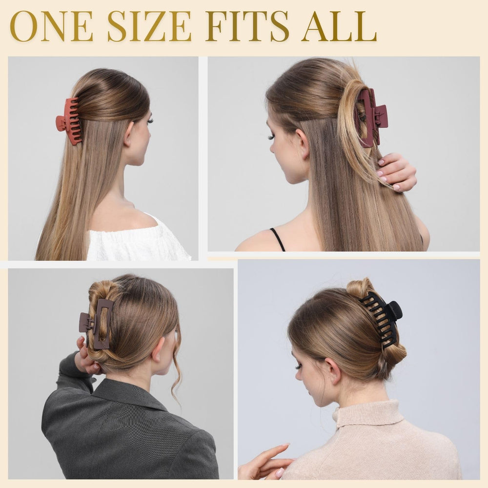 LuSeren clip securing a high bun, demonstrating reliable all-day hold