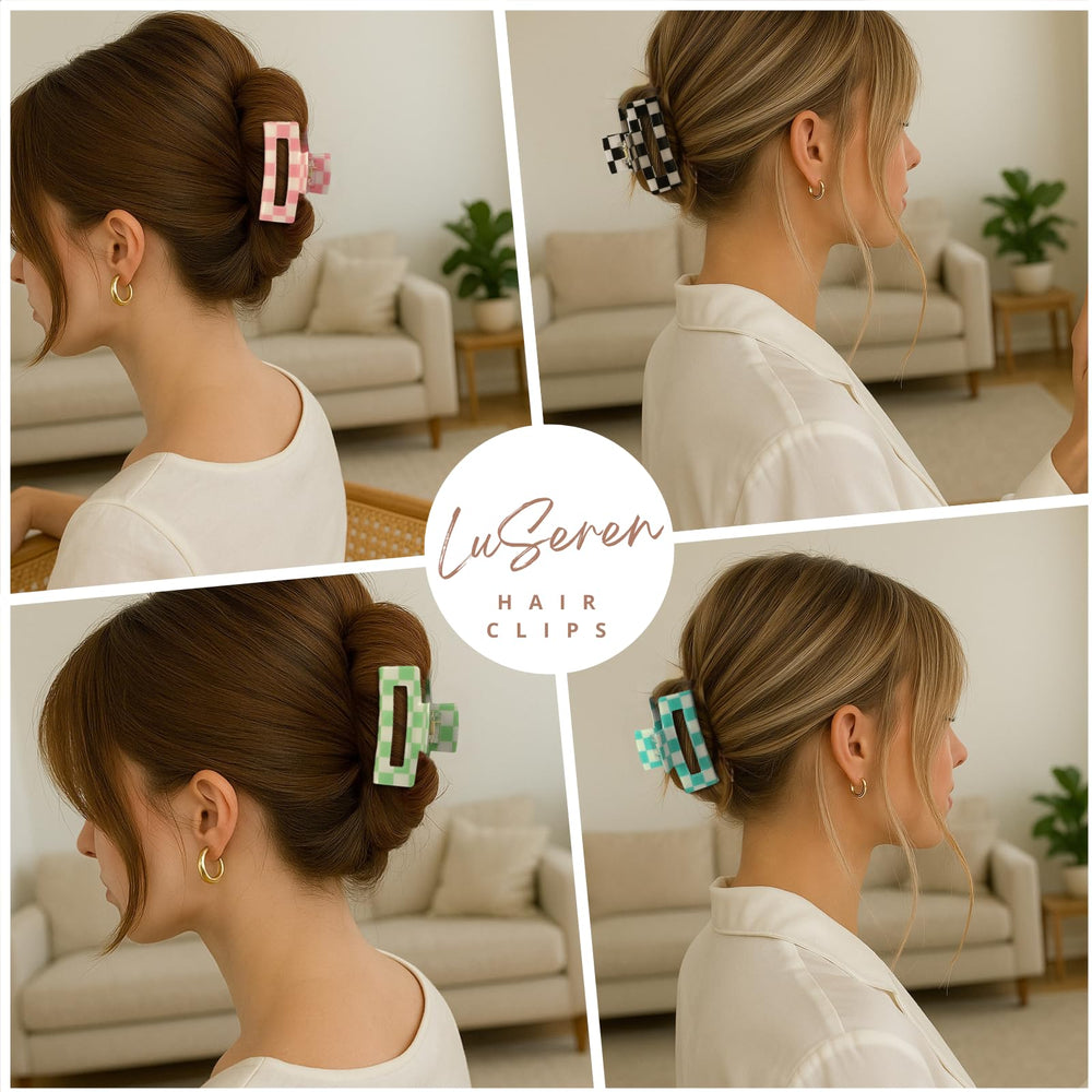 LuSeren clip worn outdoors adding colorful accent to casual outfit